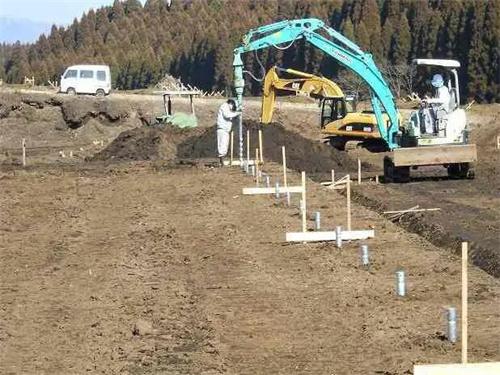 西双版纳地桩施工现场
